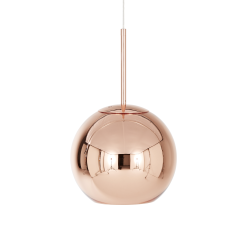 Tom Dixon Copper Round -riippuvalaisin LED Ø 25 Cm