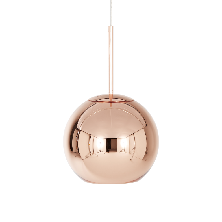 Tom Dixon Copper Round -riippuvalaisin LED Ø 25 Cm 3 Tom Dixon Copper Round -riippuvalaisin LED Ø 25 Cm